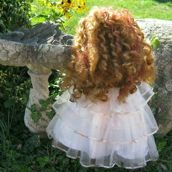 Custom Creepy Bride Doll Hand Painted Porcelain Halloween Art Gothic Horror OOAK - Picture 8 of 12